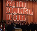 رئيس مجلسي الدولة والوزراء ، في ختام المؤتمر الوطني الأول للحزب الشيوعي في كوبا (PCC) في قصر المؤتمرات في هافانا، في 29 يناير عام 2012.