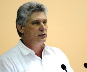 Miguel Diaz-Canel, Primer Vicepresidente cubano en inauguración de reunión del Foro de Sao Paulo. Foto: Ismael Francisco/Cubadebate.